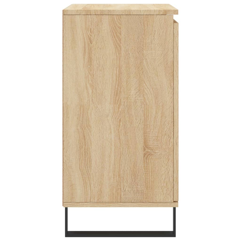 Dressoir 60x35x70 cm bewerkt hout sonoma eikenkleurig is nu te koop bij PeponiXL, paradijselijk wonen!