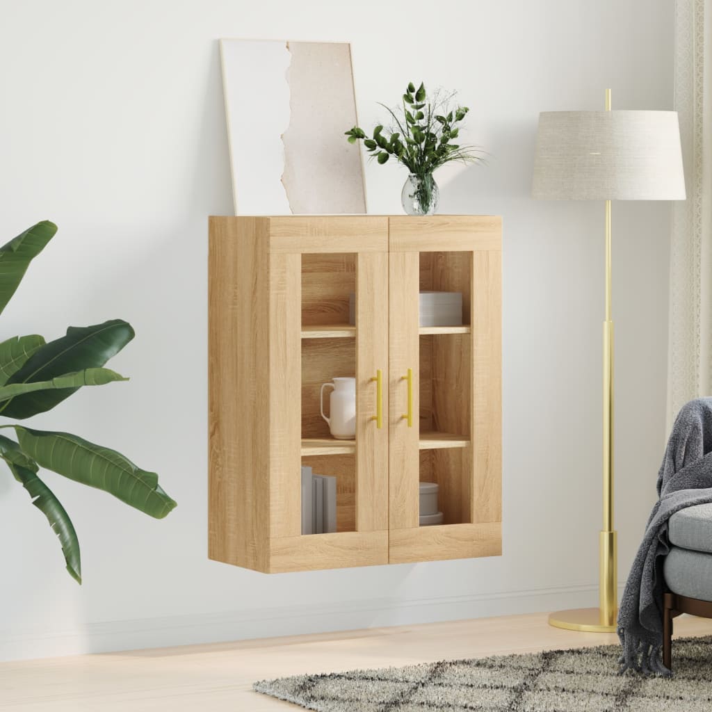 Bovenkast 69,5x34x90 cm sonoma eikenkleurig is nu te koop bij PeponiXL, paradijselijk wonen!
