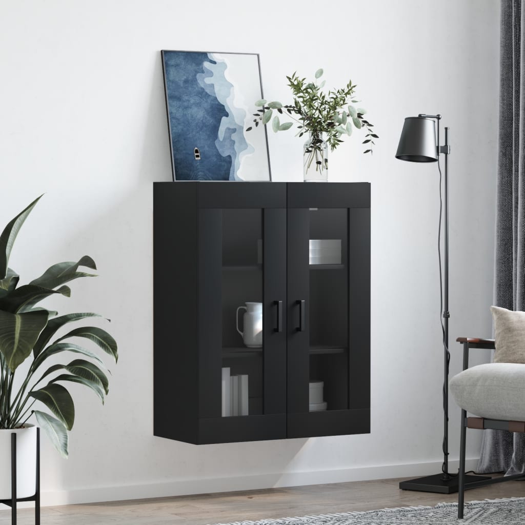 Bovenkast 69,5x34x90 cm zwart is nu te koop bij PeponiXL, paradijselijk wonen!