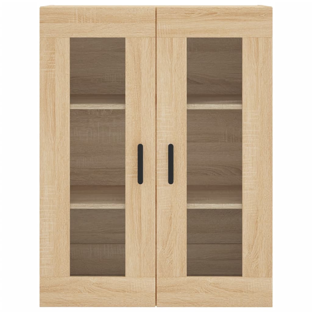 Wandkast 69,5x34x90 cm sonoma eikenkleurig is nu te koop bij PeponiXL, paradijselijk wonen!