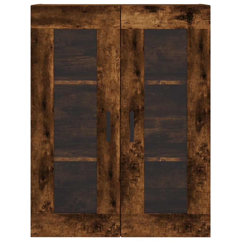 Wandkast 69,5x34x90 cm gerookt eikenkleurig is nu te koop bij PeponiXL, paradijselijk wonen!