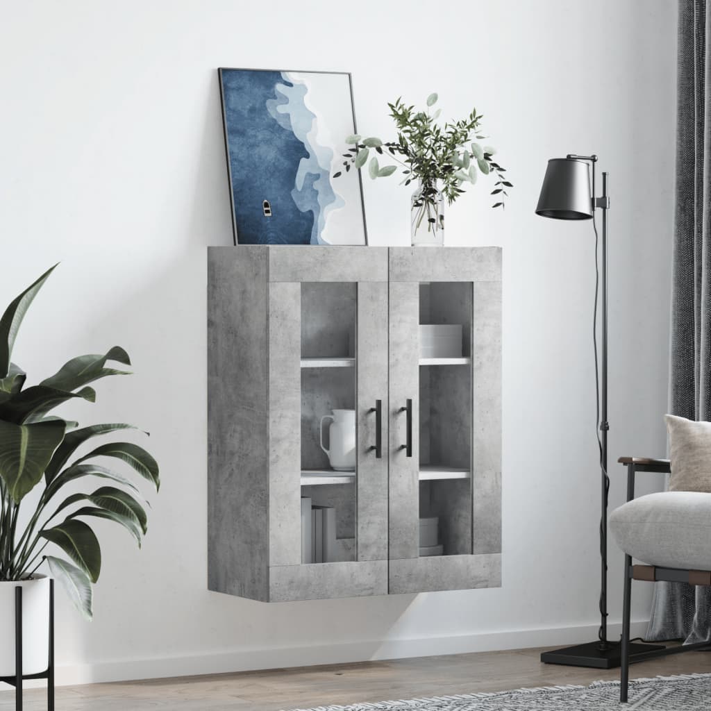 Bovenkast 69,5x34x90 cm betongrijs is nu te koop bij PeponiXL, paradijselijk wonen!