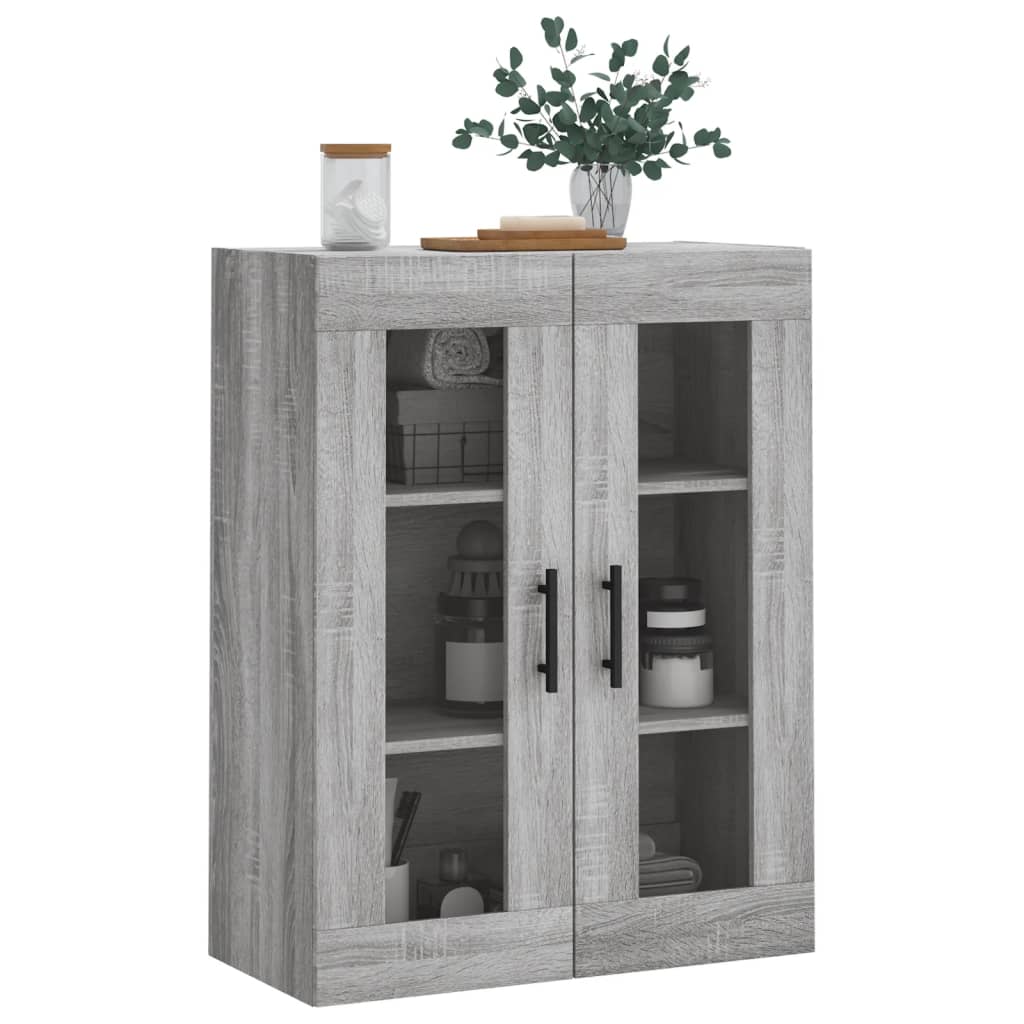 Bovenkast 69,5x34x90 cm grijs sonoma eikenkleurig is nu te koop bij PeponiXL, paradijselijk wonen!