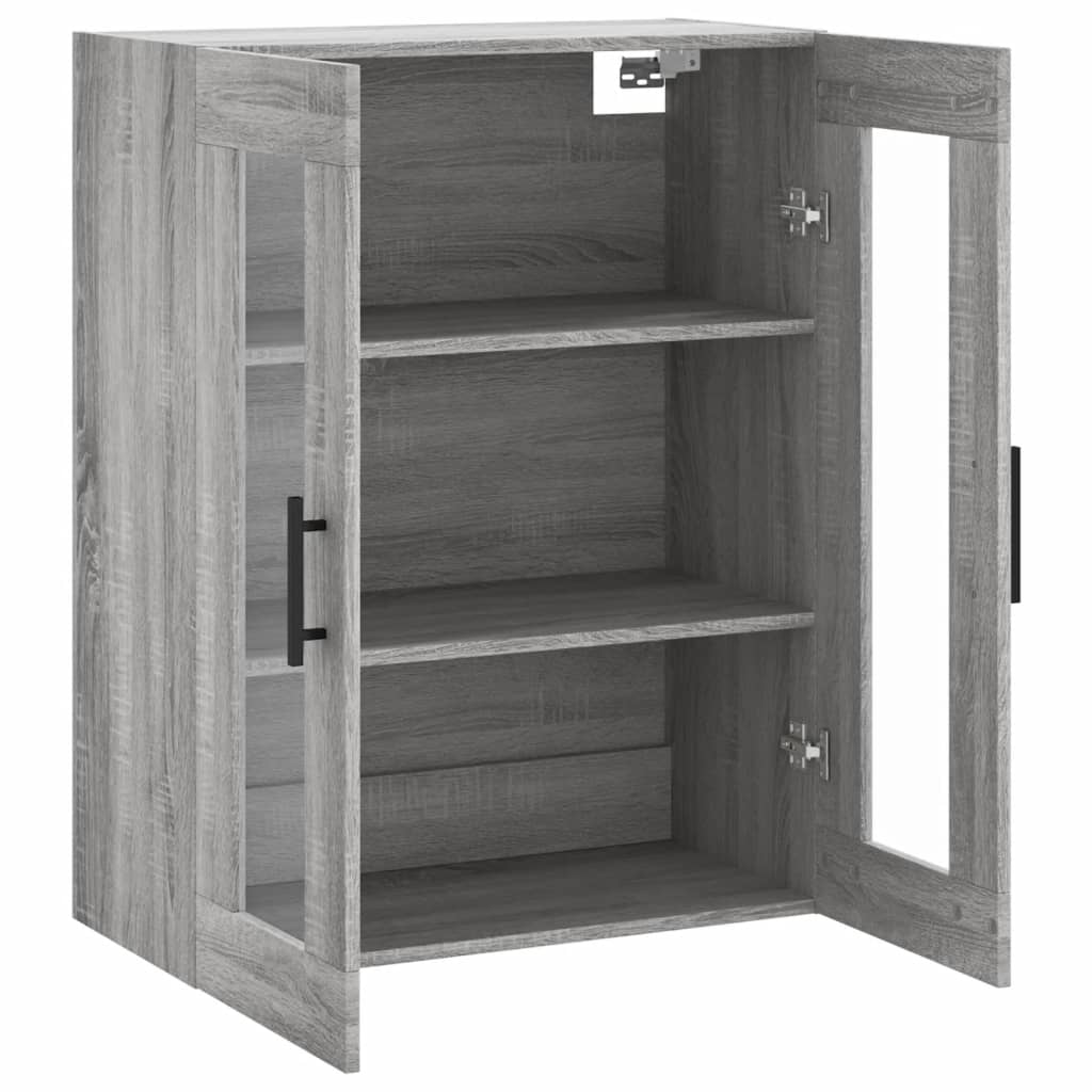 Bovenkast 69,5x34x90 cm grijs sonoma eikenkleurig is nu te koop bij PeponiXL, paradijselijk wonen!