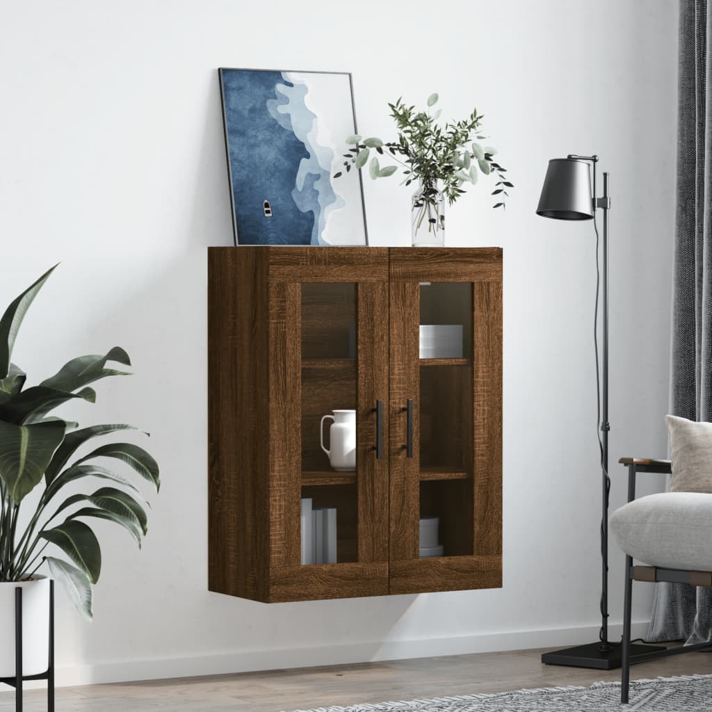 Bovenkast 69,5x34x90 cm bruin eikenkleur is nu te koop bij PeponiXL, paradijselijk wonen!