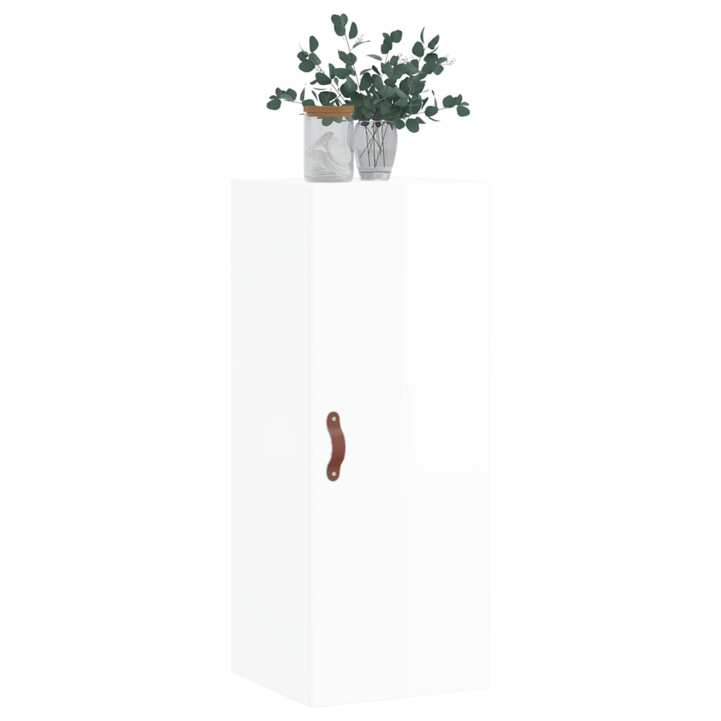 Bovenkast 34,5x34x90 cm hoogglans wit is nu te koop bij PeponiXL, paradijselijk wonen!