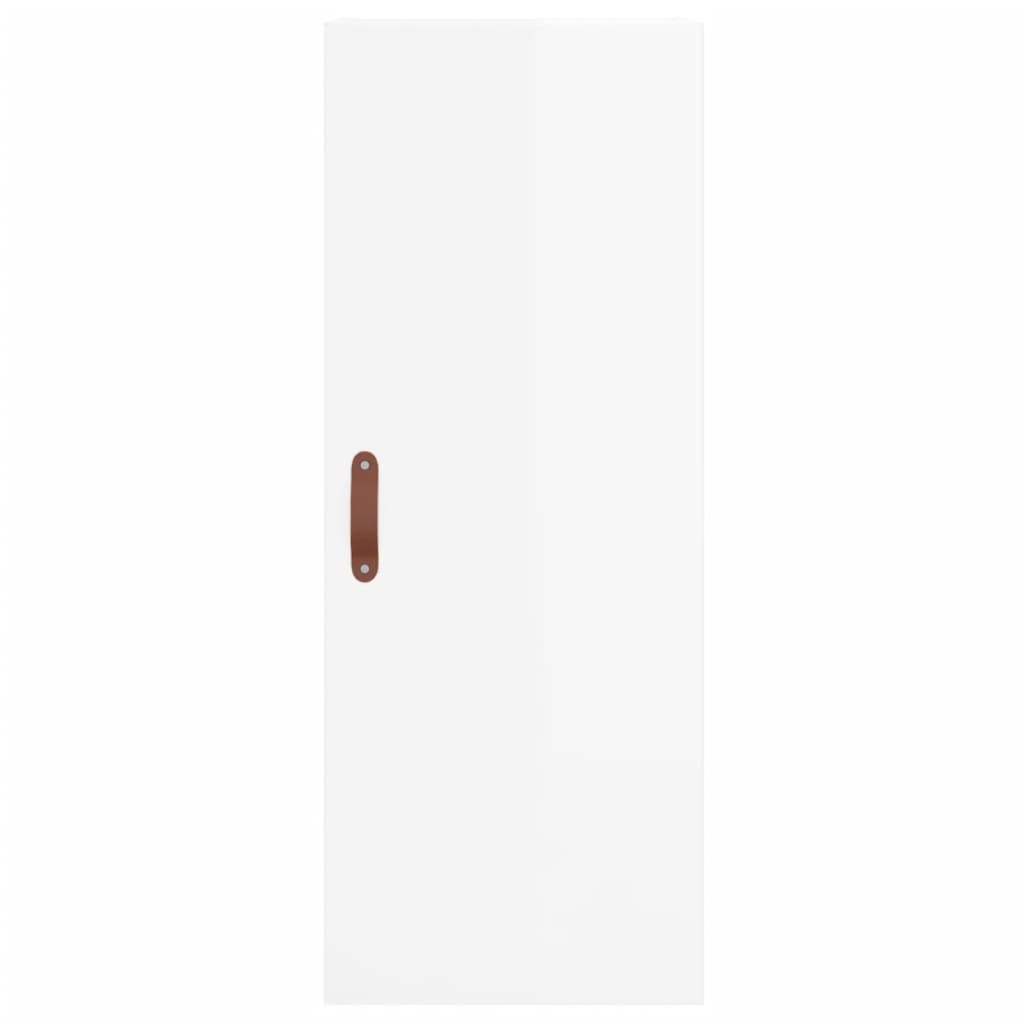 Bovenkast 34,5x34x90 cm hoogglans wit is nu te koop bij PeponiXL, paradijselijk wonen!