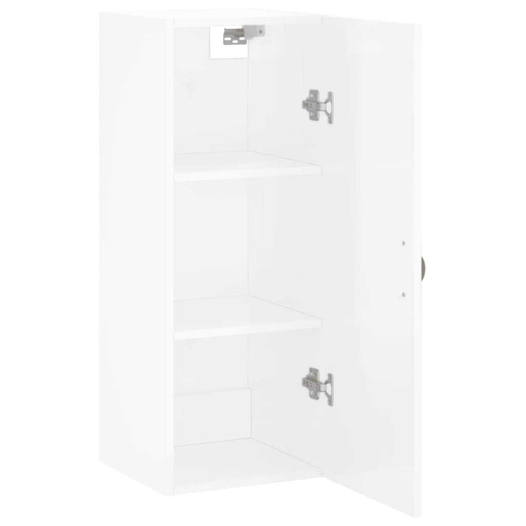 Bovenkast 34,5x34x90 cm hoogglans wit is nu te koop bij PeponiXL, paradijselijk wonen!