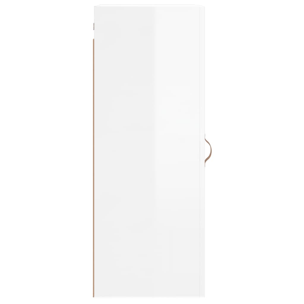 Bovenkast 34,5x34x90 cm hoogglans wit is nu te koop bij PeponiXL, paradijselijk wonen!