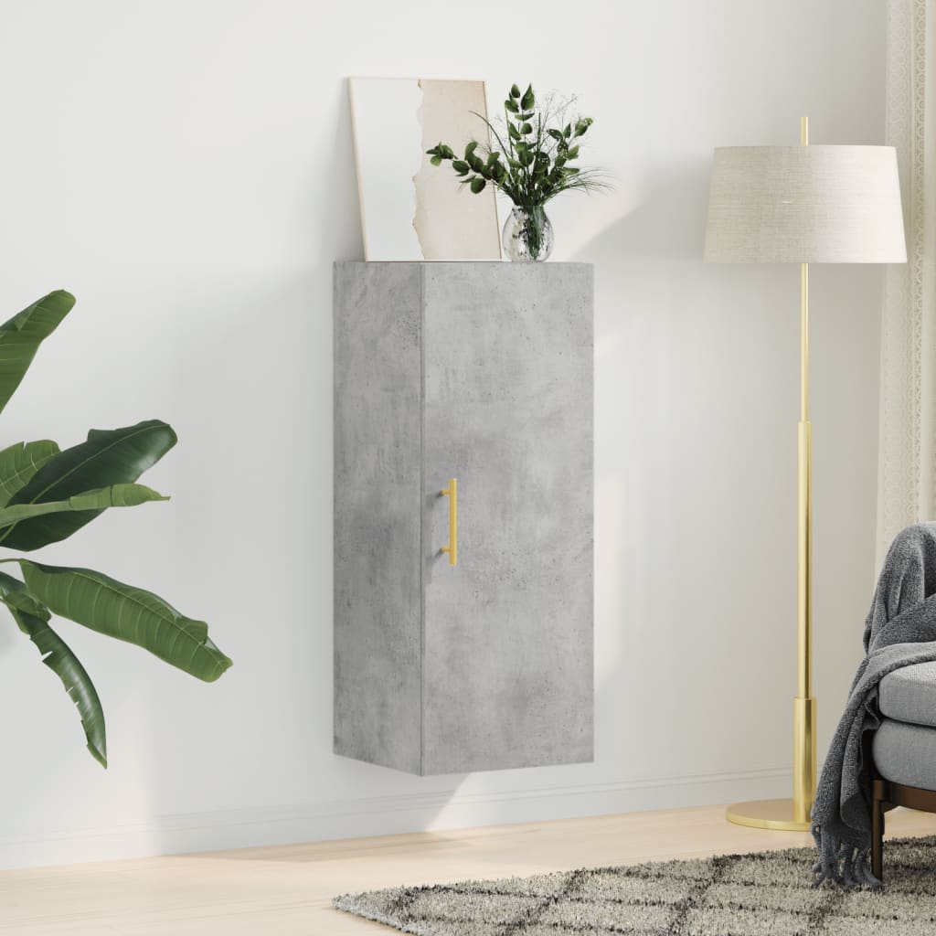 Bovenkast 34,5x34x90 cm betongrijs is nu te koop bij PeponiXL, paradijselijk wonen!
