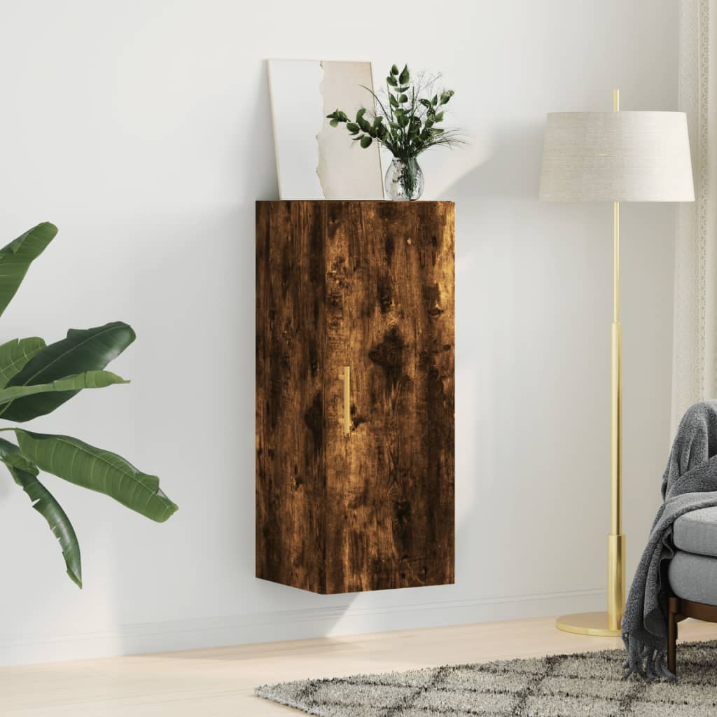 Bovenkast 34,5x34x90 cm gerookt eikenkleurig is nu te koop bij PeponiXL, paradijselijk wonen!