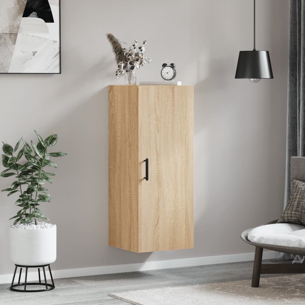 Bovenkast 34,5x34x90 cm sonoma eikenkleurig is nu te koop bij PeponiXL, paradijselijk wonen!