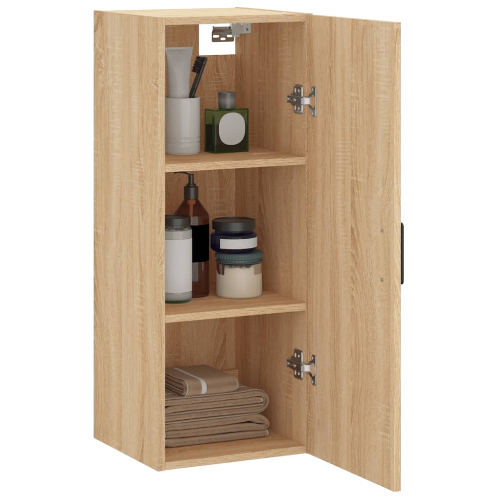 Bovenkast 34,5x34x90 cm sonoma eikenkleurig is nu te koop bij PeponiXL, paradijselijk wonen!