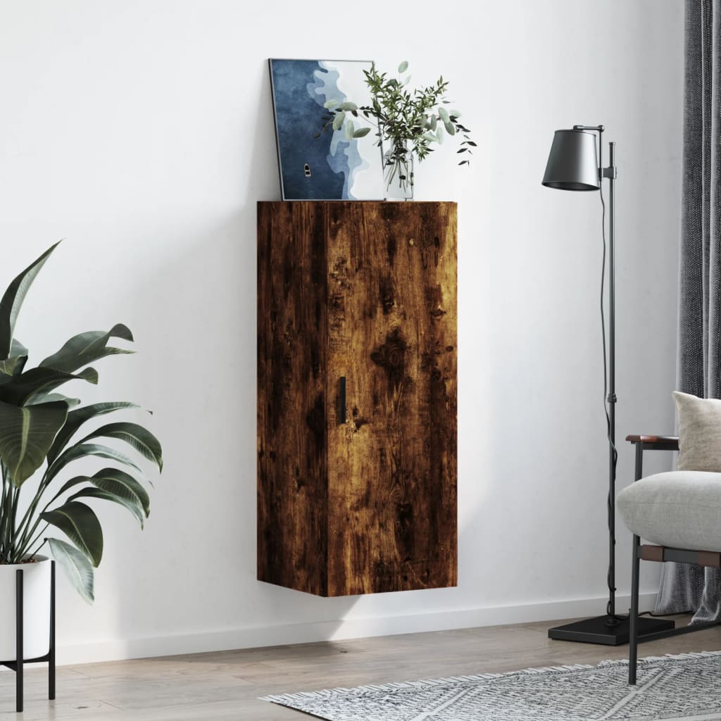 Bovenkast 34,5x34x90 cm gerookt eikenkleurig is nu te koop bij PeponiXL, paradijselijk wonen!
