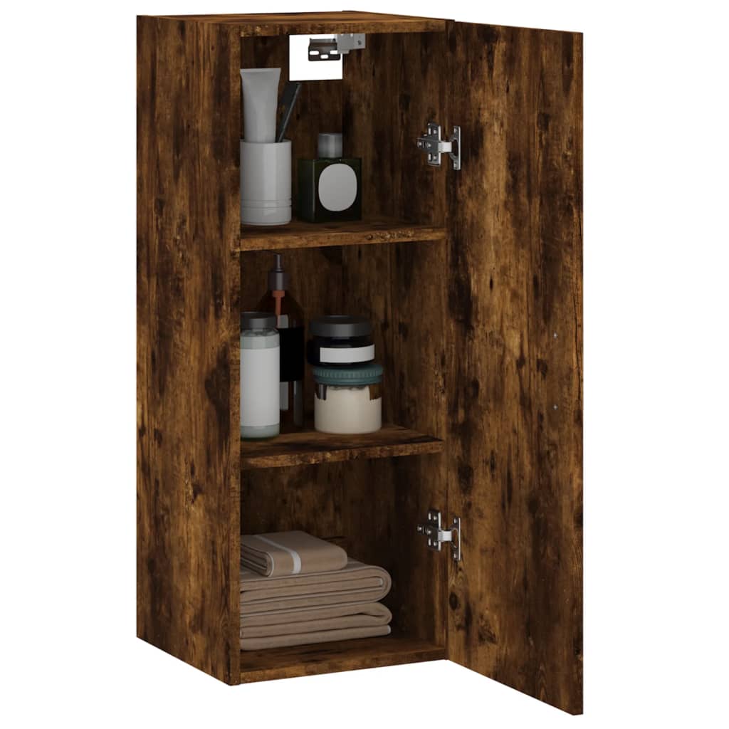 Bovenkast 34,5x34x90 cm gerookt eikenkleurig is nu te koop bij PeponiXL, paradijselijk wonen!