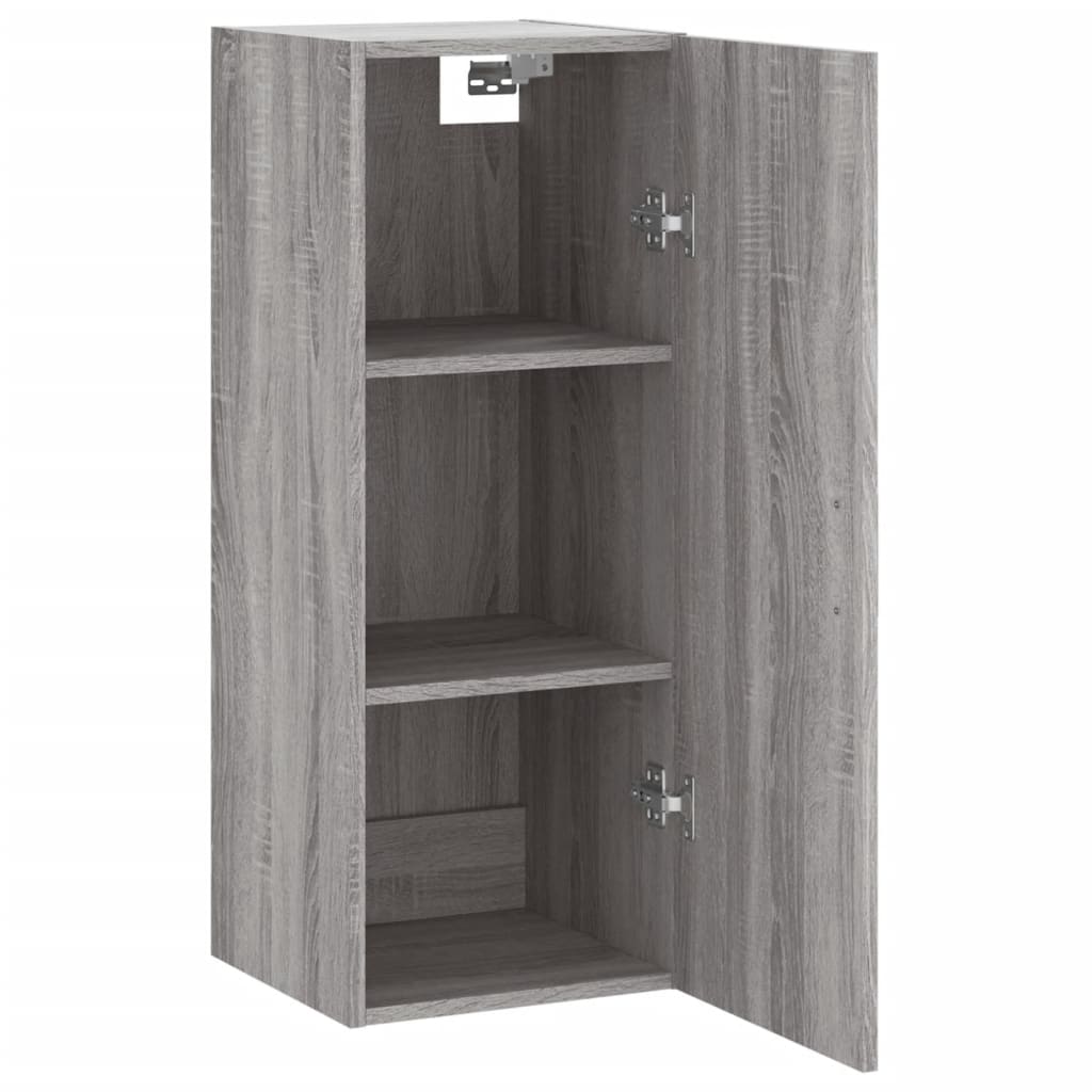 Bovenkast 34,5x34x90 cm grijs sonoma eikenkleurig is nu te koop bij PeponiXL, paradijselijk wonen!
