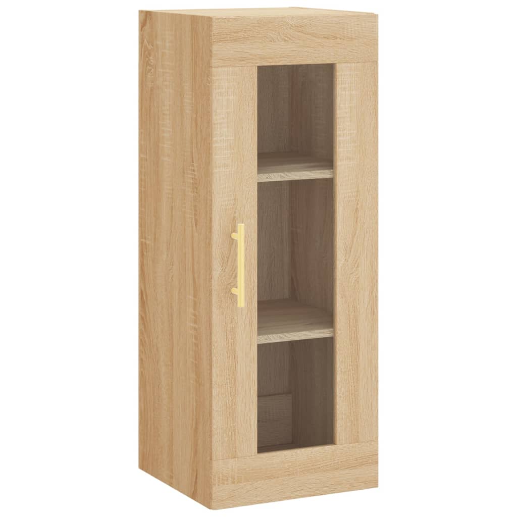 Bovenkast 34,5x34x90 cm sonoma eikenkleurig is nu te koop bij PeponiXL, paradijselijk wonen!