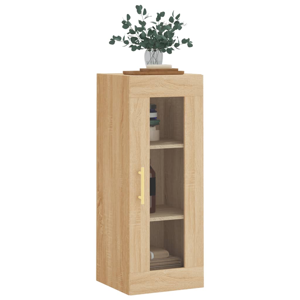 Bovenkast 34,5x34x90 cm sonoma eikenkleurig is nu te koop bij PeponiXL, paradijselijk wonen!