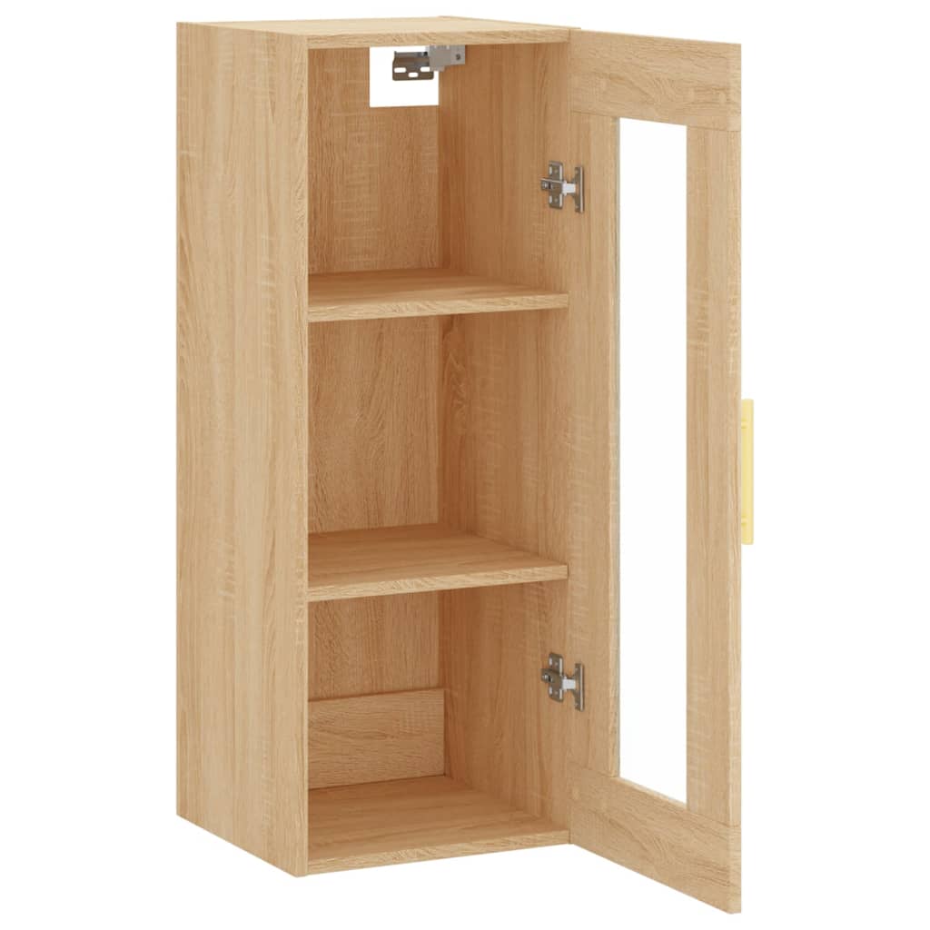 Bovenkast 34,5x34x90 cm sonoma eikenkleurig is nu te koop bij PeponiXL, paradijselijk wonen!