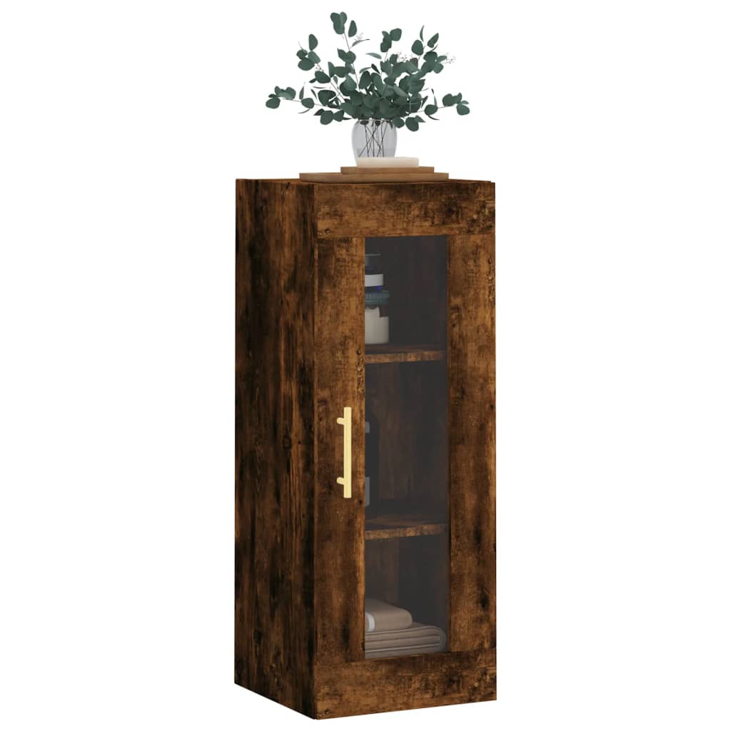 Bovenkast 34,5x34x90 cm gerookt eikenkleurig is nu te koop bij PeponiXL, paradijselijk wonen!