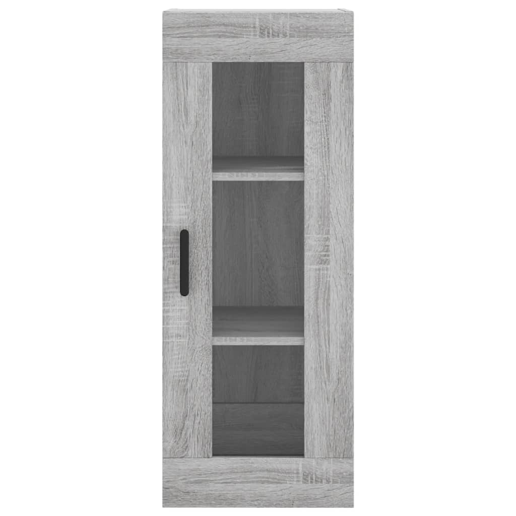 Wandkast 34,5x34x90 cm grijs sonoma eikenkleurig is nu te koop bij PeponiXL, paradijselijk wonen!