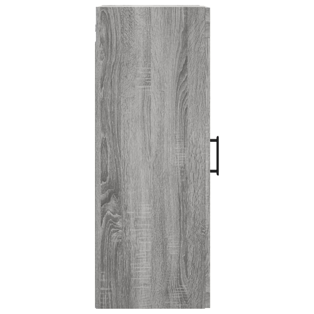 Wandkast 34,5x34x90 cm grijs sonoma eikenkleurig is nu te koop bij PeponiXL, paradijselijk wonen!