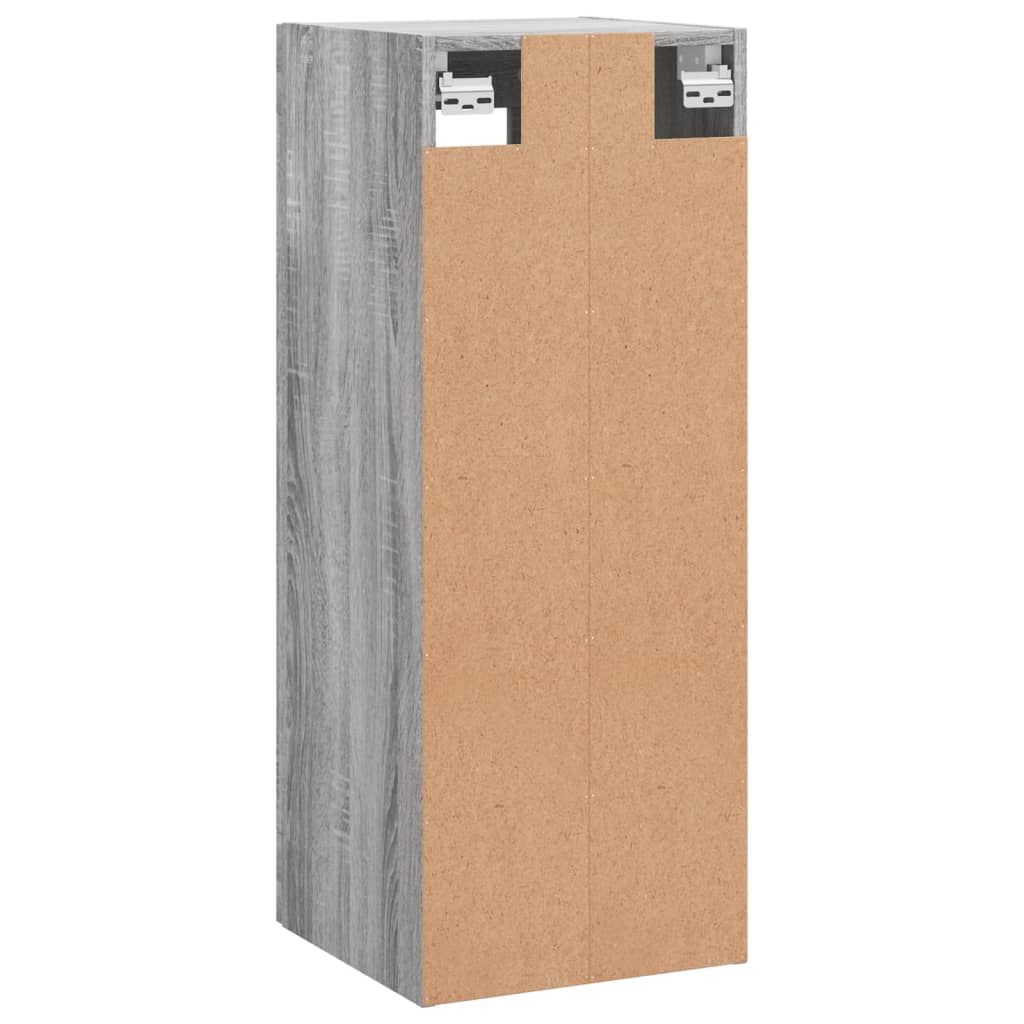 Wandkast 34,5x34x90 cm grijs sonoma eikenkleurig is nu te koop bij PeponiXL, paradijselijk wonen!