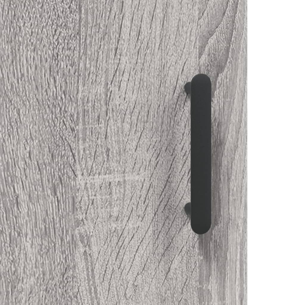 Wandkast 34,5x34x90 cm grijs sonoma eikenkleurig is nu te koop bij PeponiXL, paradijselijk wonen!