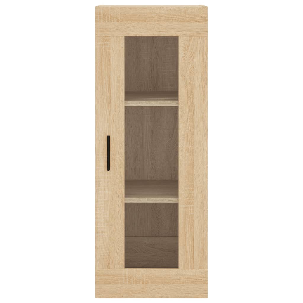Wandkast 34,5x34x90 cm sonoma eikenkleurig is nu te koop bij PeponiXL, paradijselijk wonen!