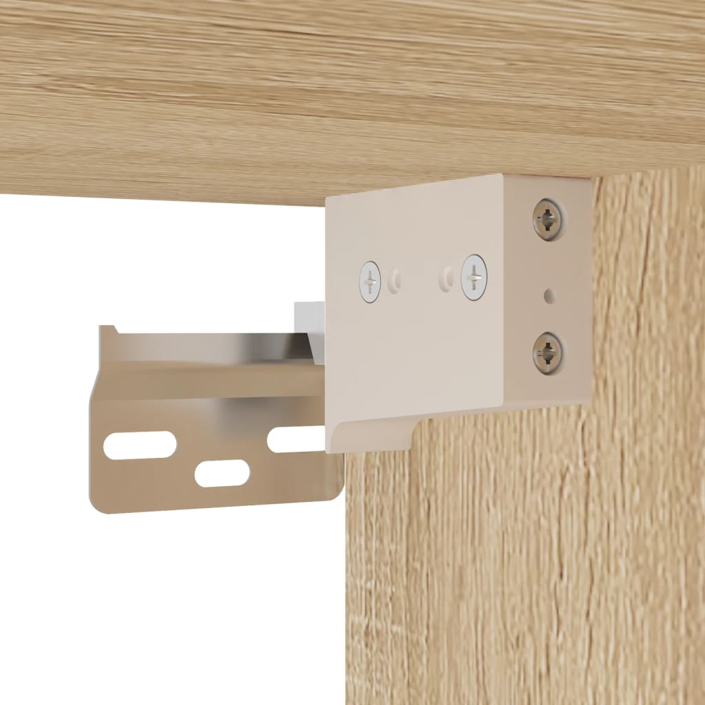 Wandkast 34,5x34x90 cm sonoma eikenkleurig is nu te koop bij PeponiXL, paradijselijk wonen!
