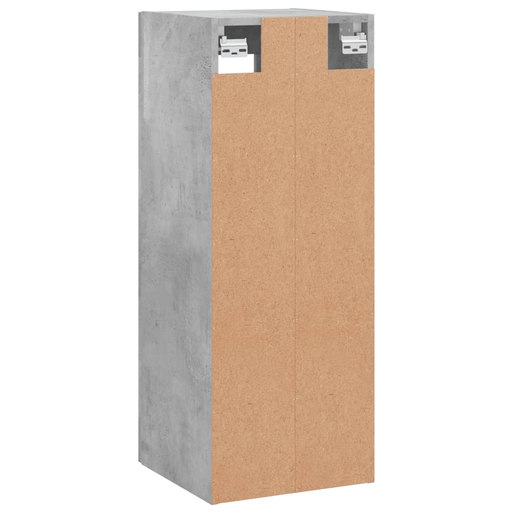 Wandkast 34,5x34x90 cm betongrijs is nu te koop bij PeponiXL, paradijselijk wonen!