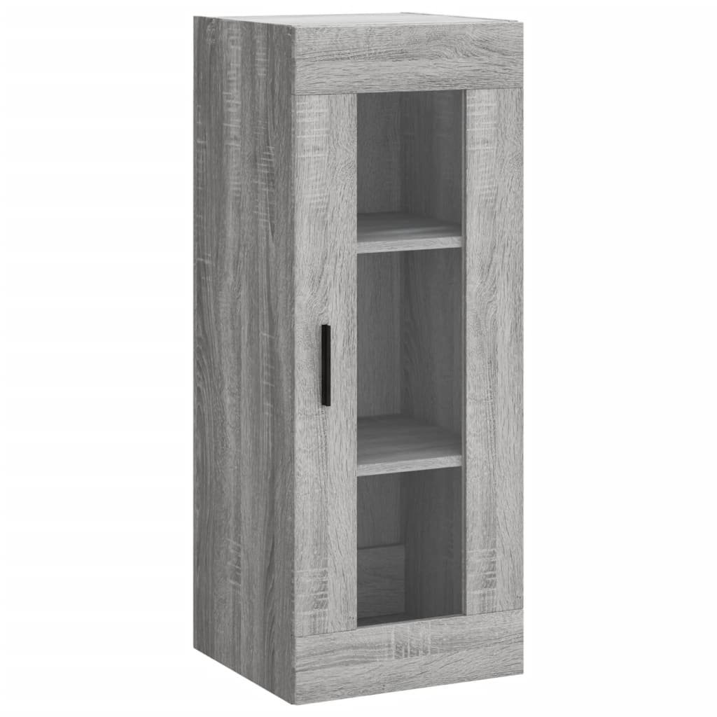 Bovenkast 34,5x34x90 cm grijs sonoma eikenkleurig is nu te koop bij PeponiXL, paradijselijk wonen!