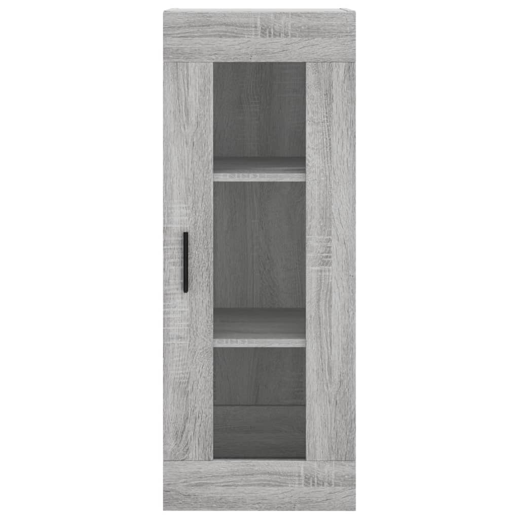 Bovenkast 34,5x34x90 cm grijs sonoma eikenkleurig is nu te koop bij PeponiXL, paradijselijk wonen!