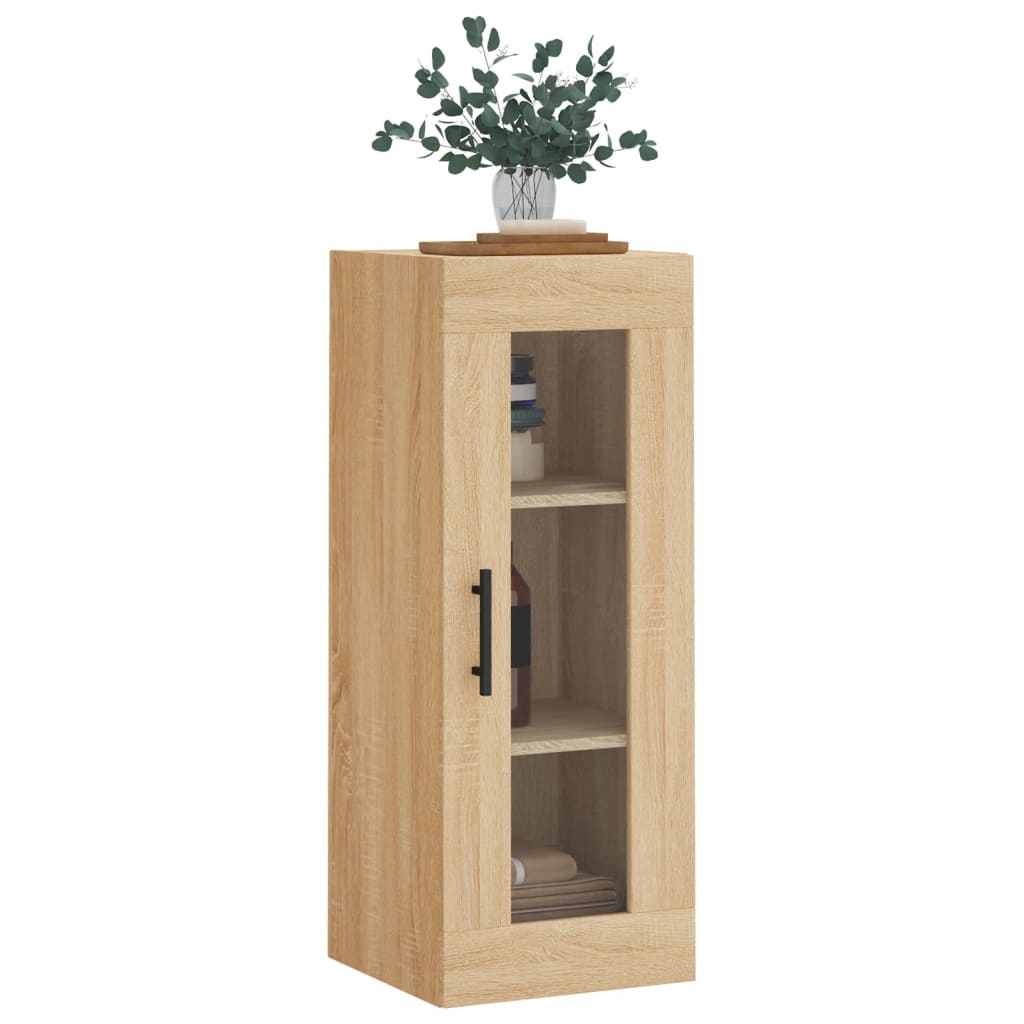 Bovenkast 34,5x34x90 cm sonoma eikenkleurig is nu te koop bij PeponiXL, paradijselijk wonen!