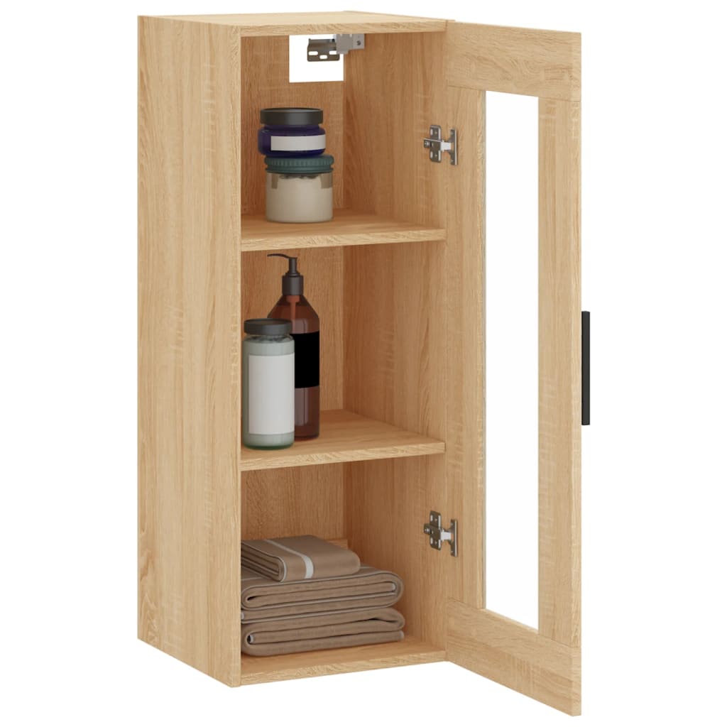 Bovenkast 34,5x34x90 cm sonoma eikenkleurig is nu te koop bij PeponiXL, paradijselijk wonen!
