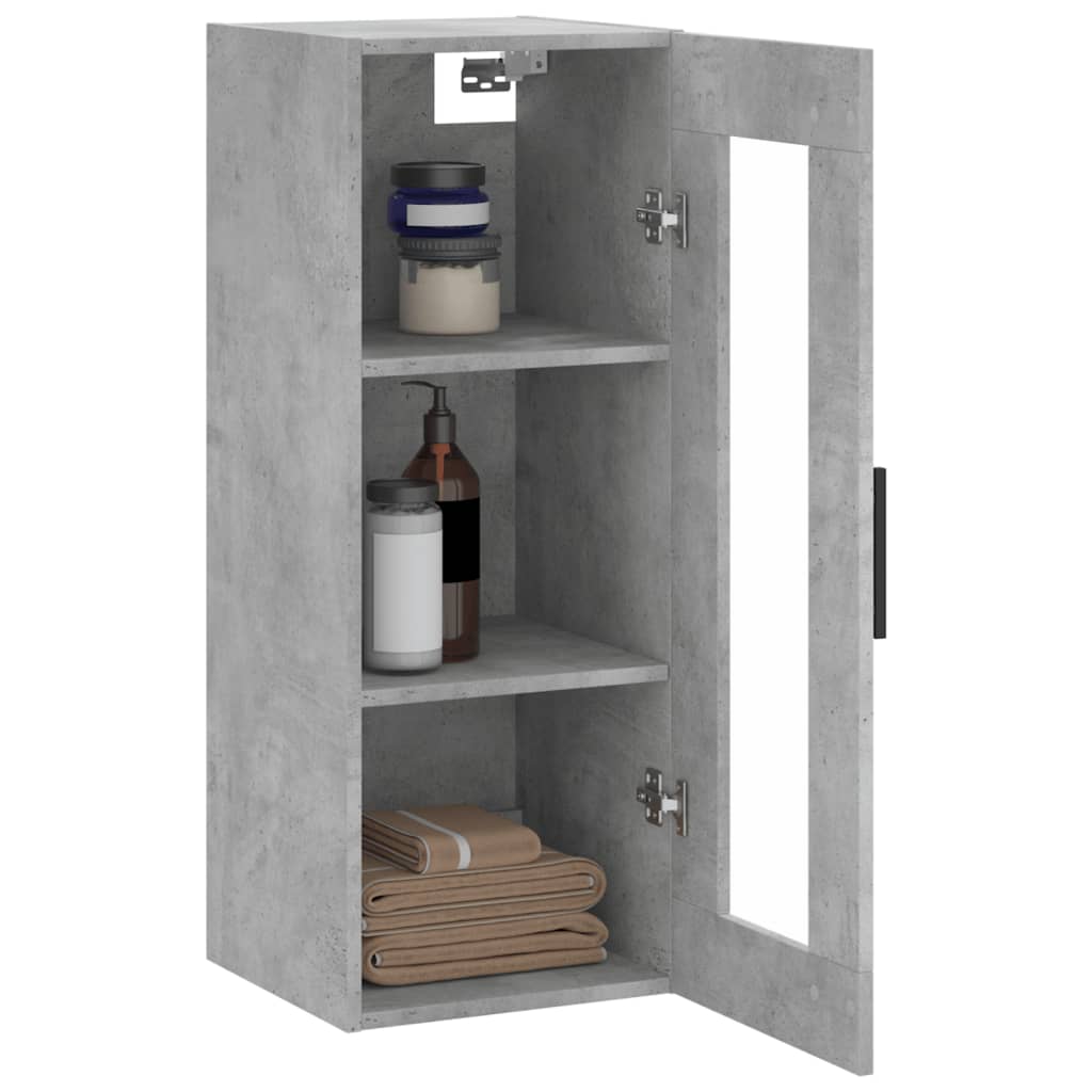 Bovenkast 34,5x34x90 cm betongrijs is nu te koop bij PeponiXL, paradijselijk wonen!