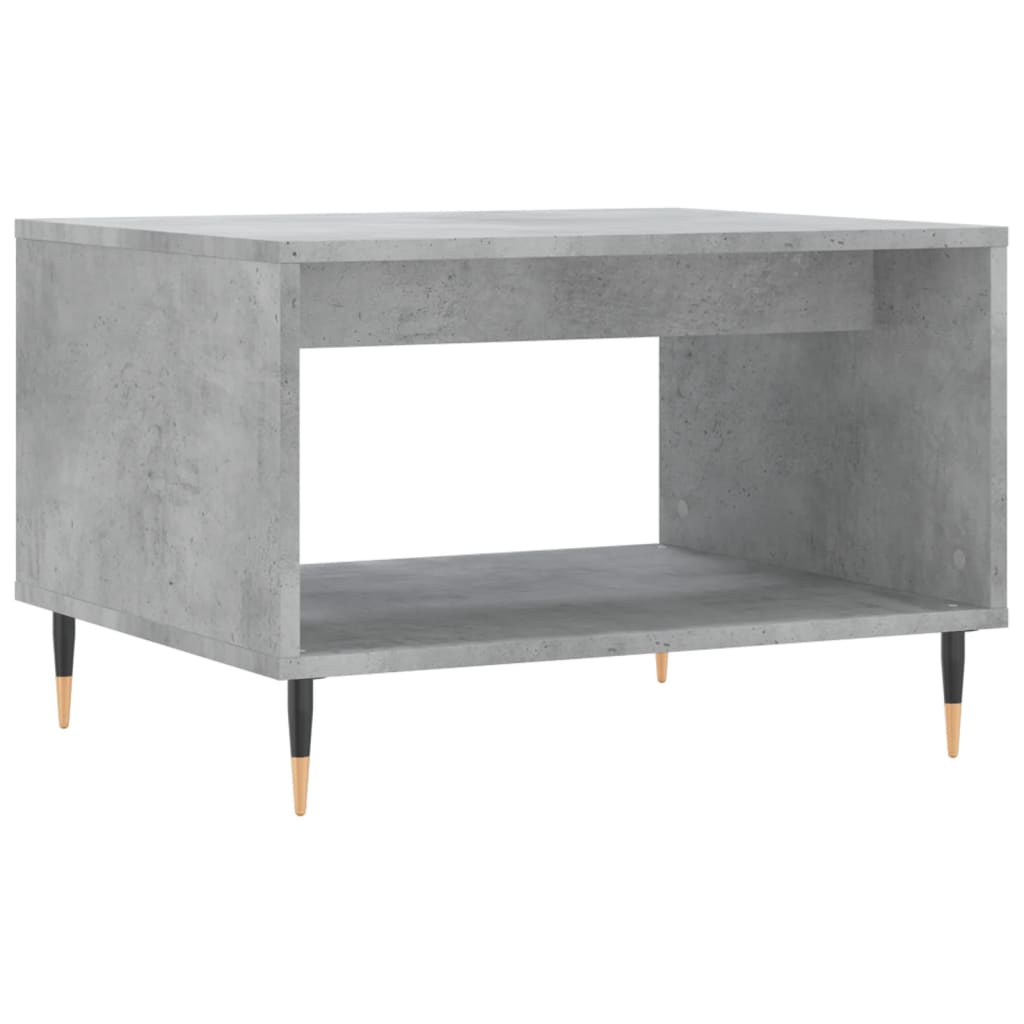Salontafel 60x50x40 cm bewerkt hout betongrijs is nu te koop bij PeponiXL, paradijselijk wonen!
