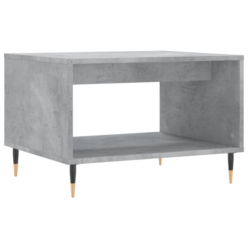 Salontafel 60x50x40 cm bewerkt hout betongrijs is nu te koop bij PeponiXL, paradijselijk wonen!