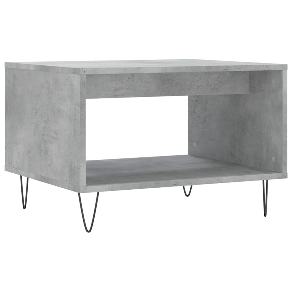 Salontafel 60x50x40 cm bewerkt hout betongrijs is nu te koop bij PeponiXL, paradijselijk wonen!