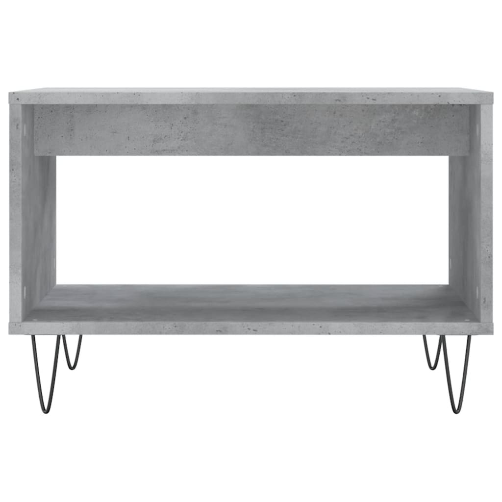 Salontafel 60x50x40 cm bewerkt hout betongrijs is nu te koop bij PeponiXL, paradijselijk wonen!