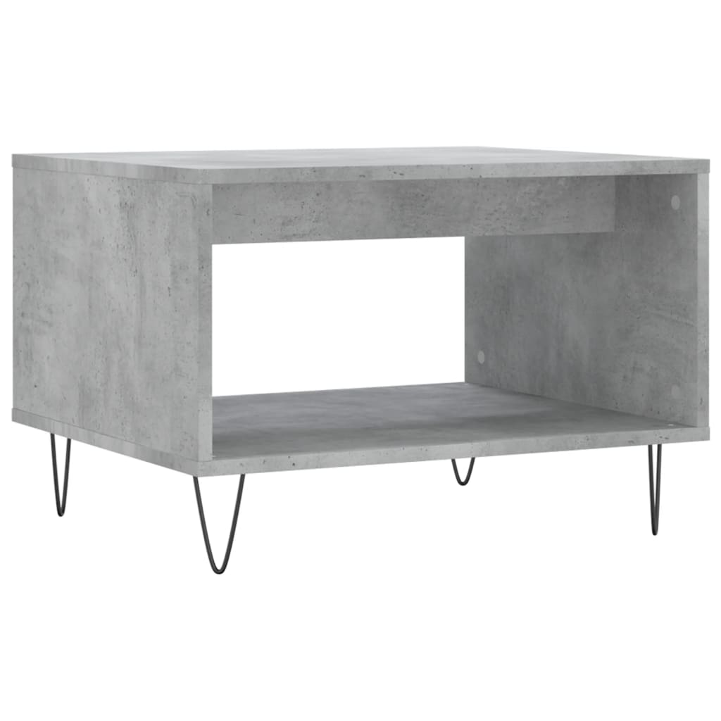 Salontafel 60x50x40 cm bewerkt hout betongrijs is nu te koop bij PeponiXL, paradijselijk wonen!