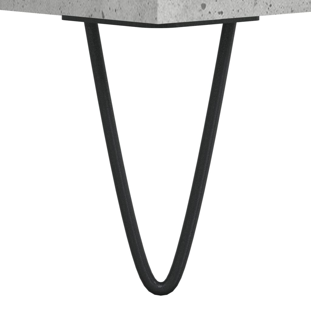 Salontafel 60x50x40 cm bewerkt hout betongrijs is nu te koop bij PeponiXL, paradijselijk wonen!