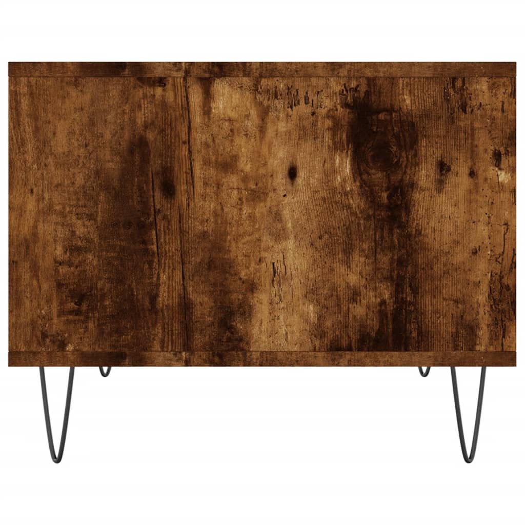 Salontafel 60x50x40 cm bewerkt hout gerookt eikenkleurig is nu te koop bij PeponiXL, paradijselijk wonen!