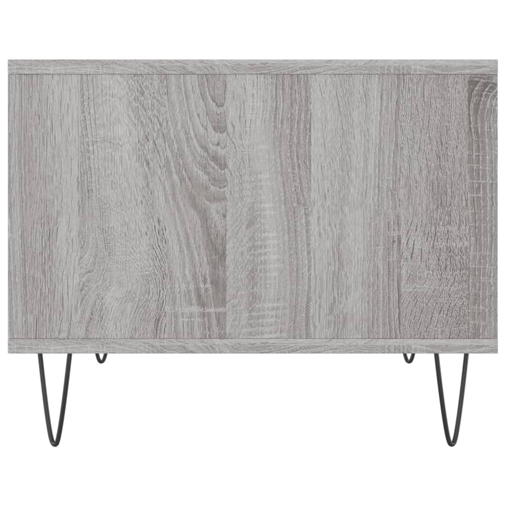 Salontafel 60x50x40 cm bewerkt hout grijs sonoma eikenkleurig is nu te koop bij PeponiXL, paradijselijk wonen!