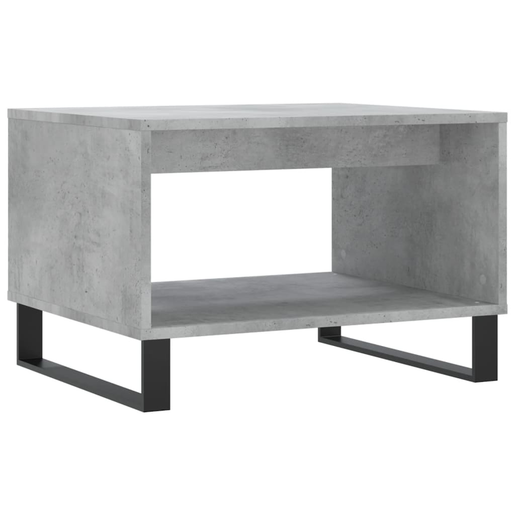 Salontafel 60x50x40 cm bewerkt hout betongrijs is nu te koop bij PeponiXL, paradijselijk wonen!