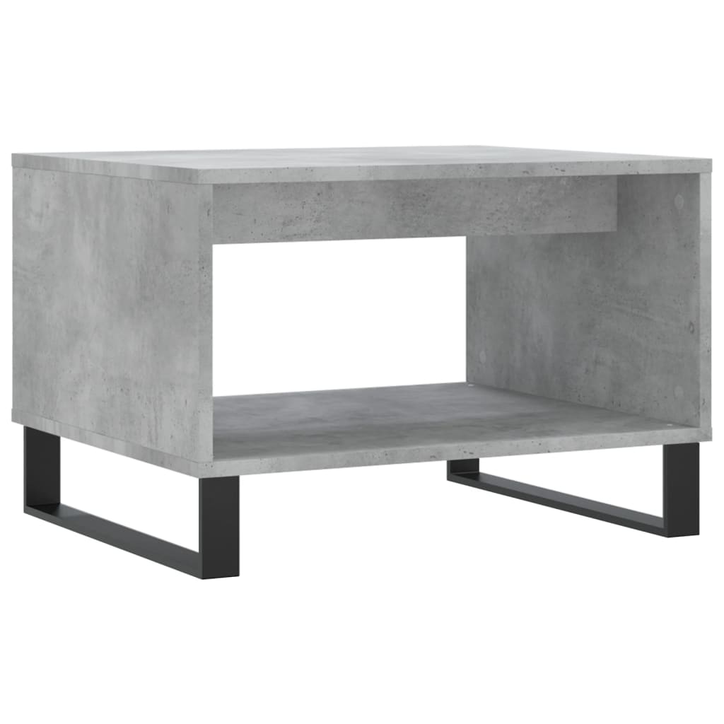 Salontafel 60x50x40 cm bewerkt hout betongrijs is nu te koop bij PeponiXL, paradijselijk wonen!