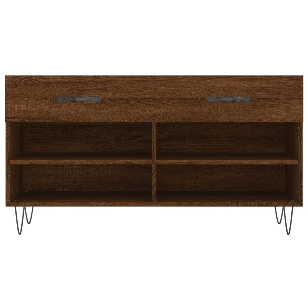 Schoenenbank 102x35x55 cm bewerkt hout sonoma eikenkleurig is nu te koop bij PeponiXL, paradijselijk wonen!