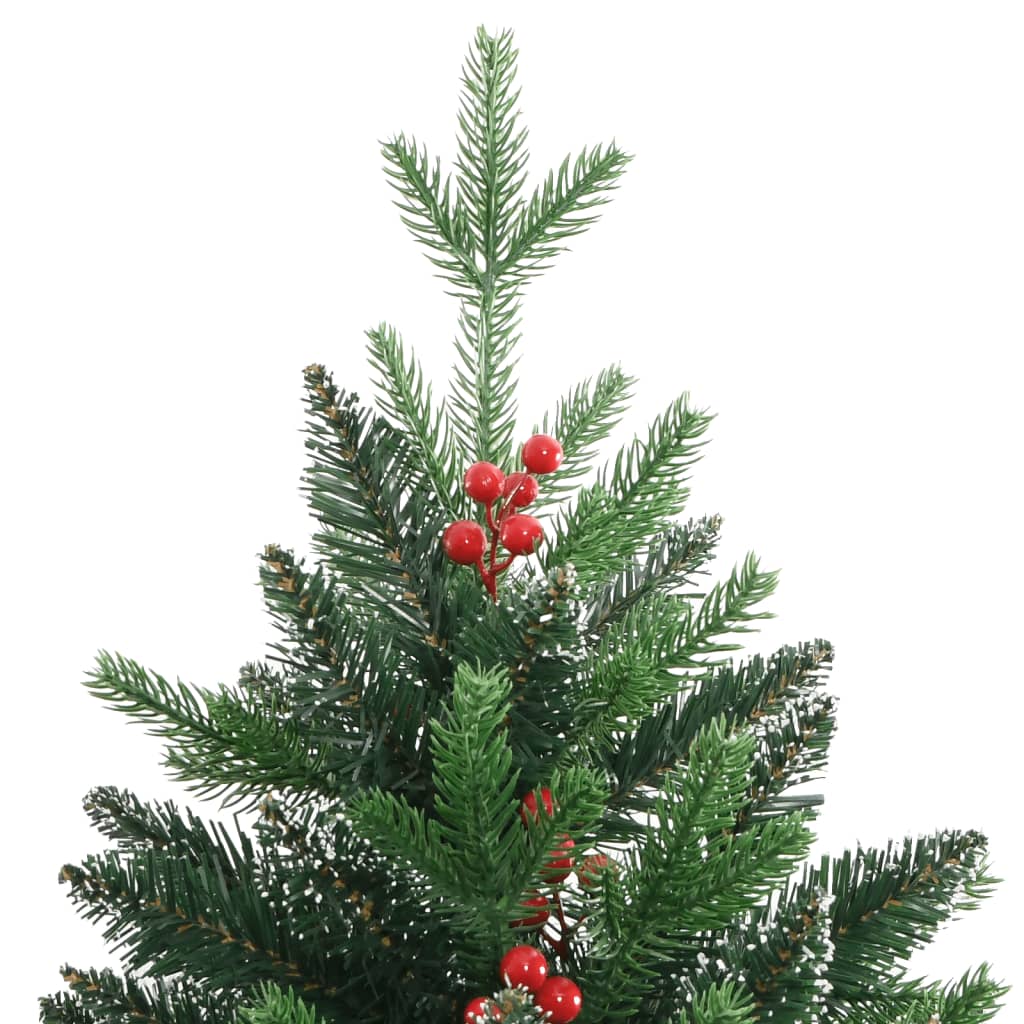 Kunstkerstboom met scharnieren en rode bessen 120 cm is nu te koop bij PeponiXL, paradijselijk wonen!