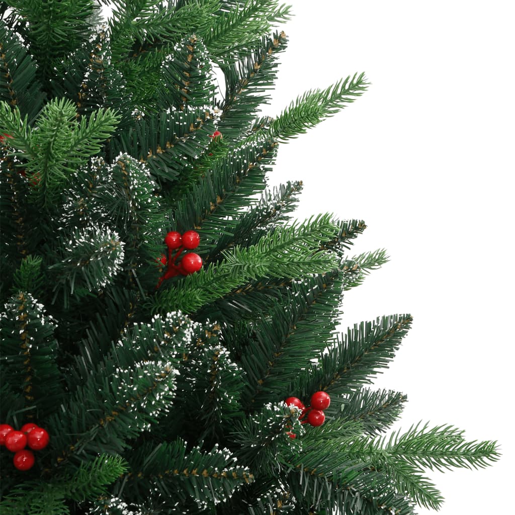 Kunstkerstboom met scharnieren en rode bessen 180 cm is nu te koop bij PeponiXL, paradijselijk wonen!