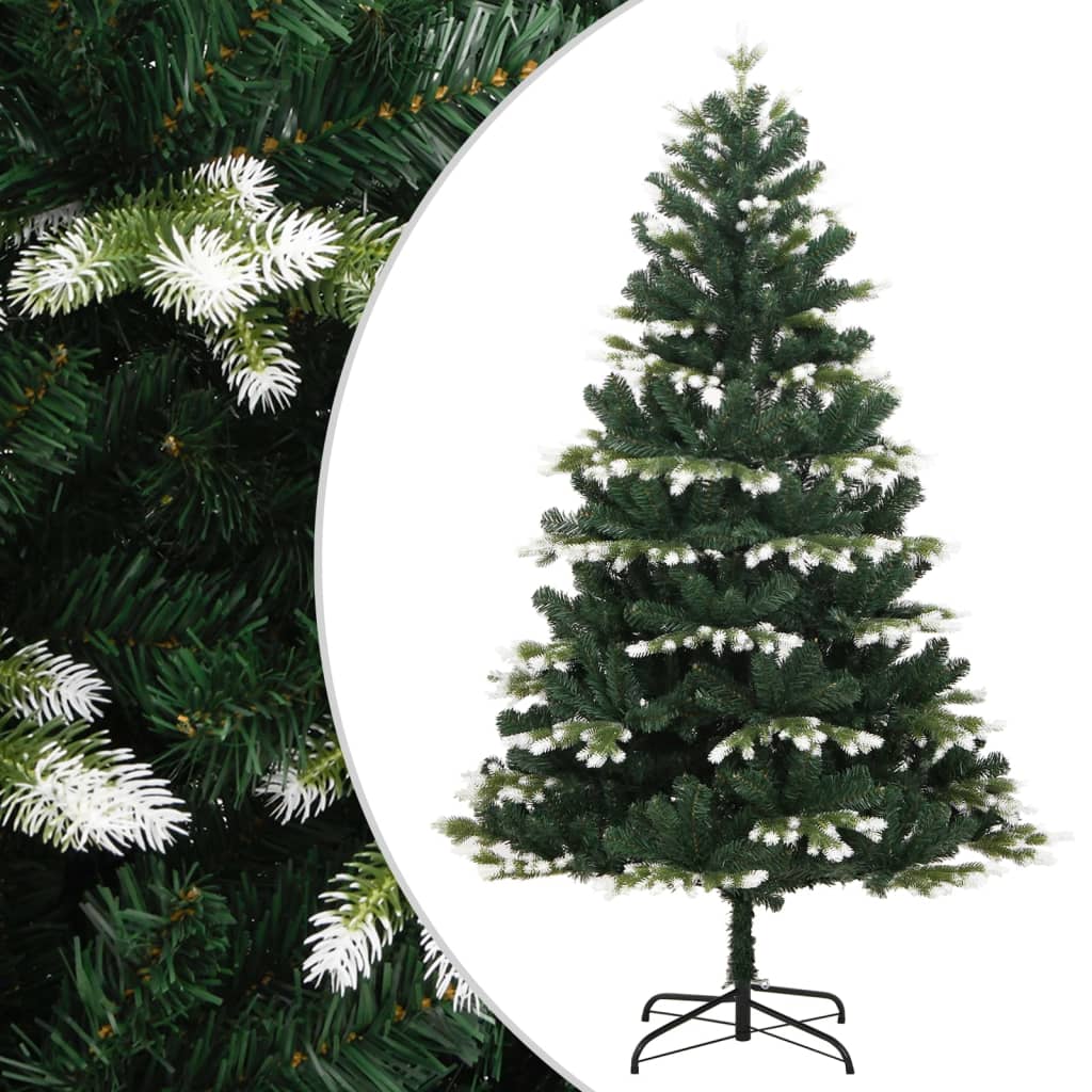Kunstkerstboom met scharnieren en sneeuw 150 cm is nu te koop bij PeponiXL, paradijselijk wonen!
